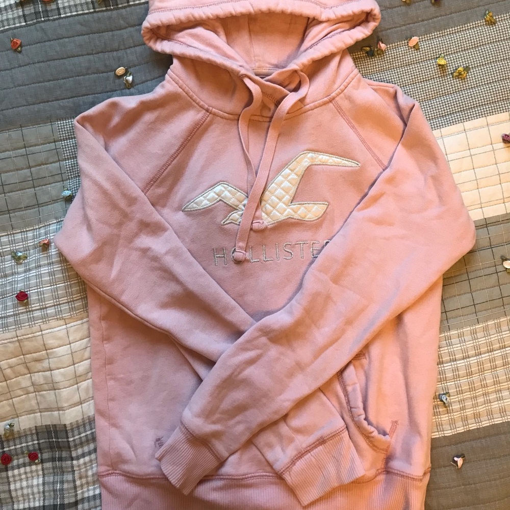 Pink| Hollister| Hoodie| XS| Cute| Pastel| Good Quality| Soft| Warm|Cold Weather